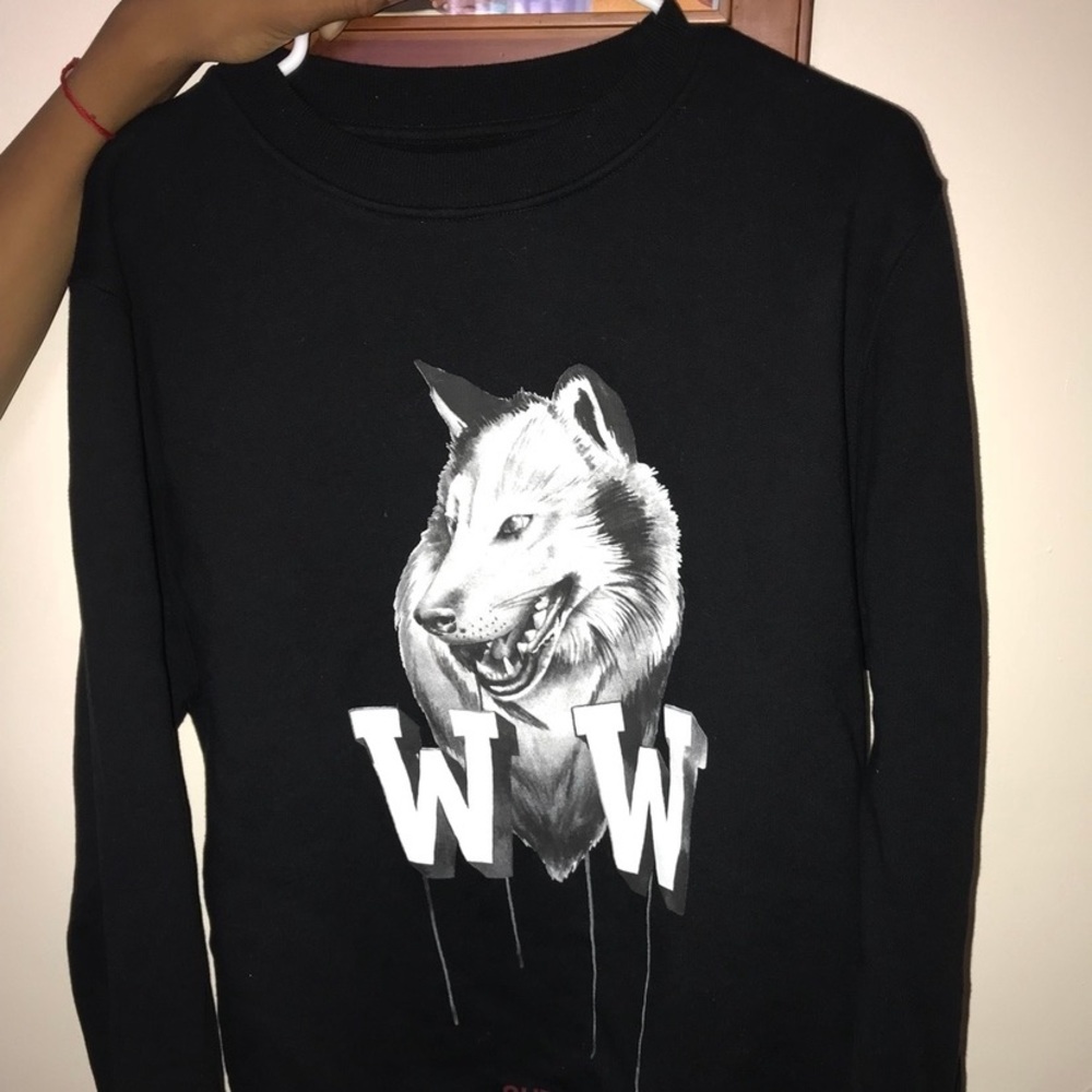 Off white wolf sweater